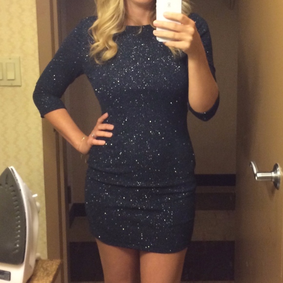 Windsor Dresses & Skirts - Sparkly Low Back Dark Navy Dress